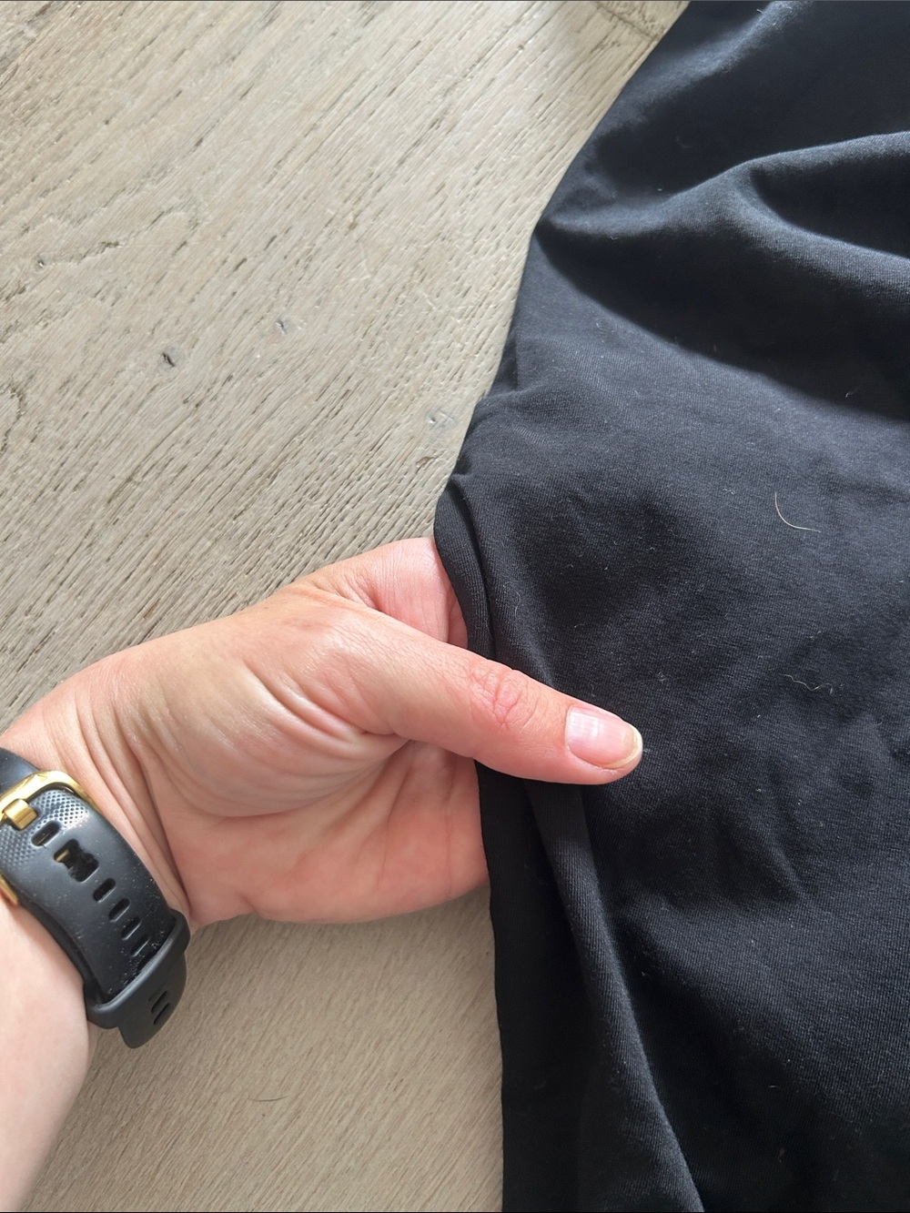 Kit and Ace Black Tee Dress with Blue Tag - Picture 6 of 7